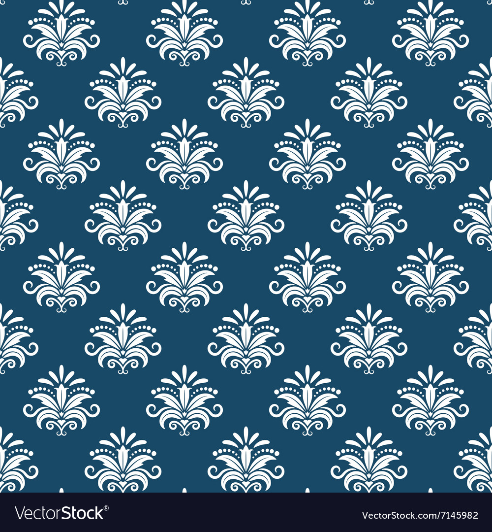 Classical damask seamless pattern Royalty Free Vector Image