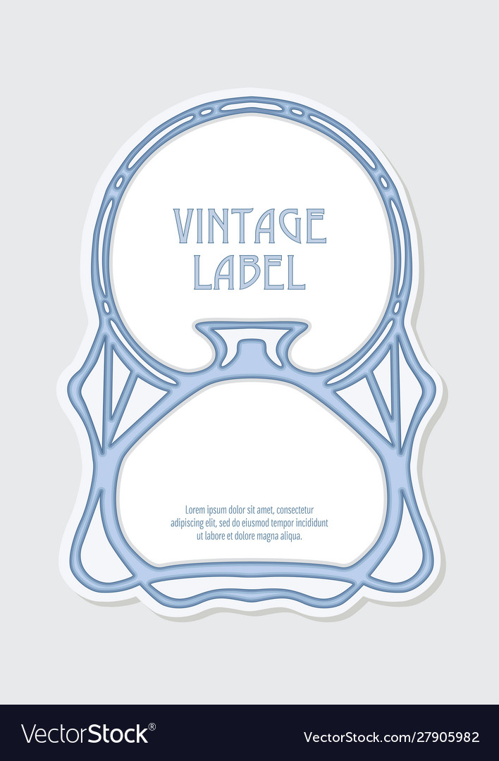 Label decorative frame border