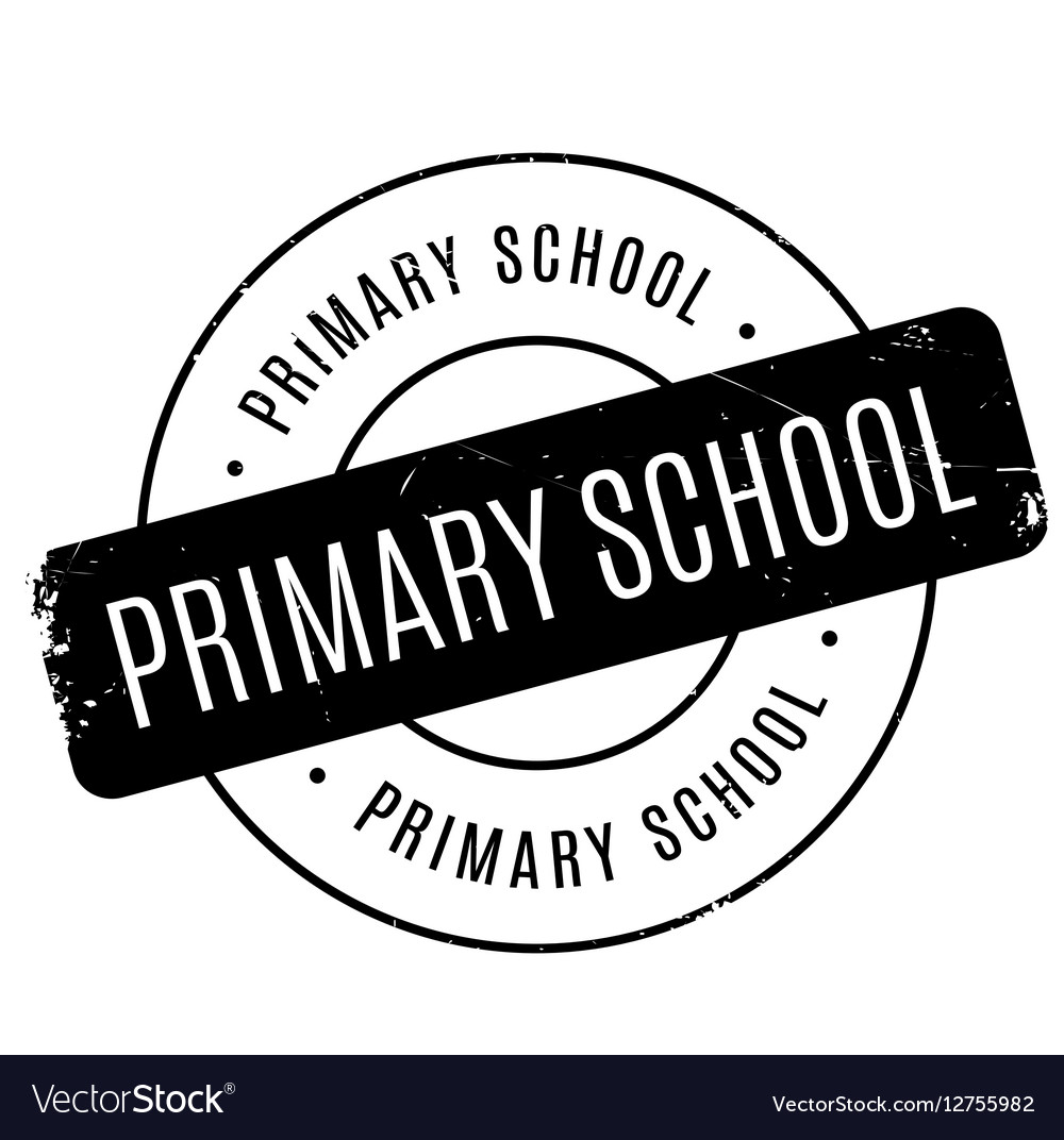 Primary school rubber stamp Royalty Free Vector Image