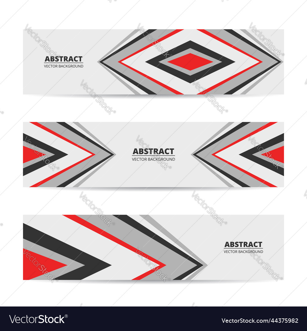 Set of abstract banners template