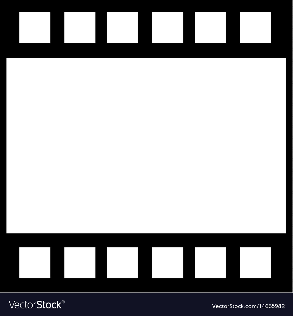 Strip film frame cinema template image Royalty Free Vector