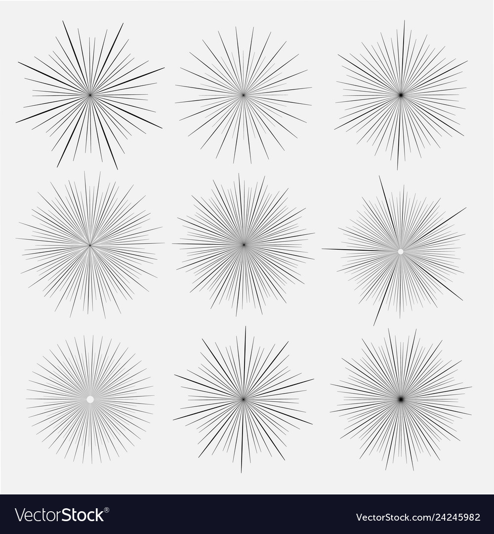 Sunburst Rays Pattern
