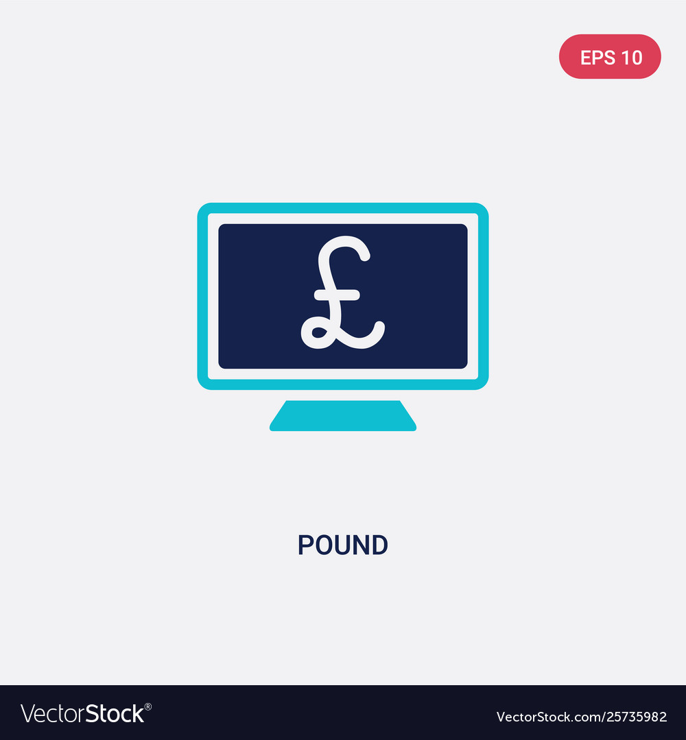 Two color pound icon from computer concept vector image Two color pound icon from computer concept