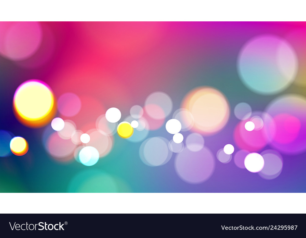 Abstract colorful background with bokeh light