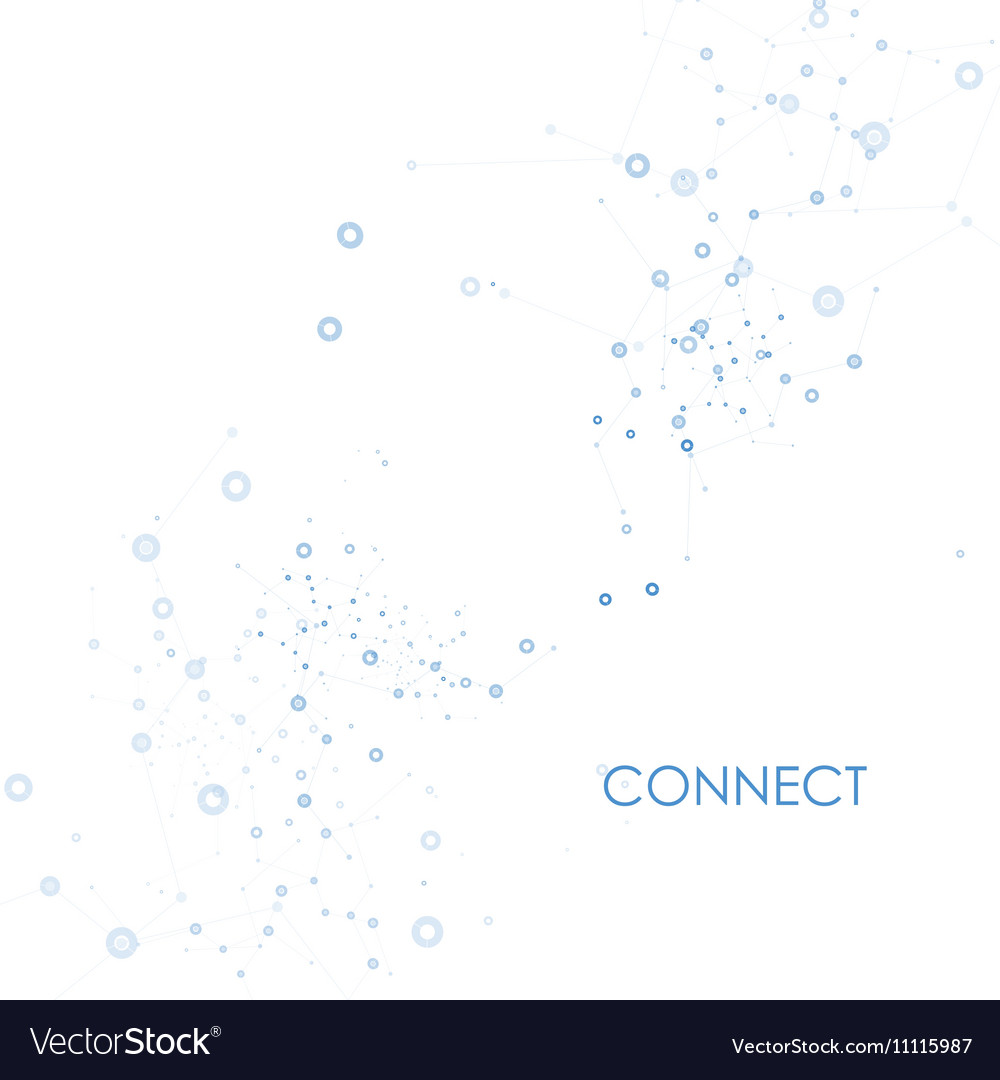 Abstract connect background with dots and lines