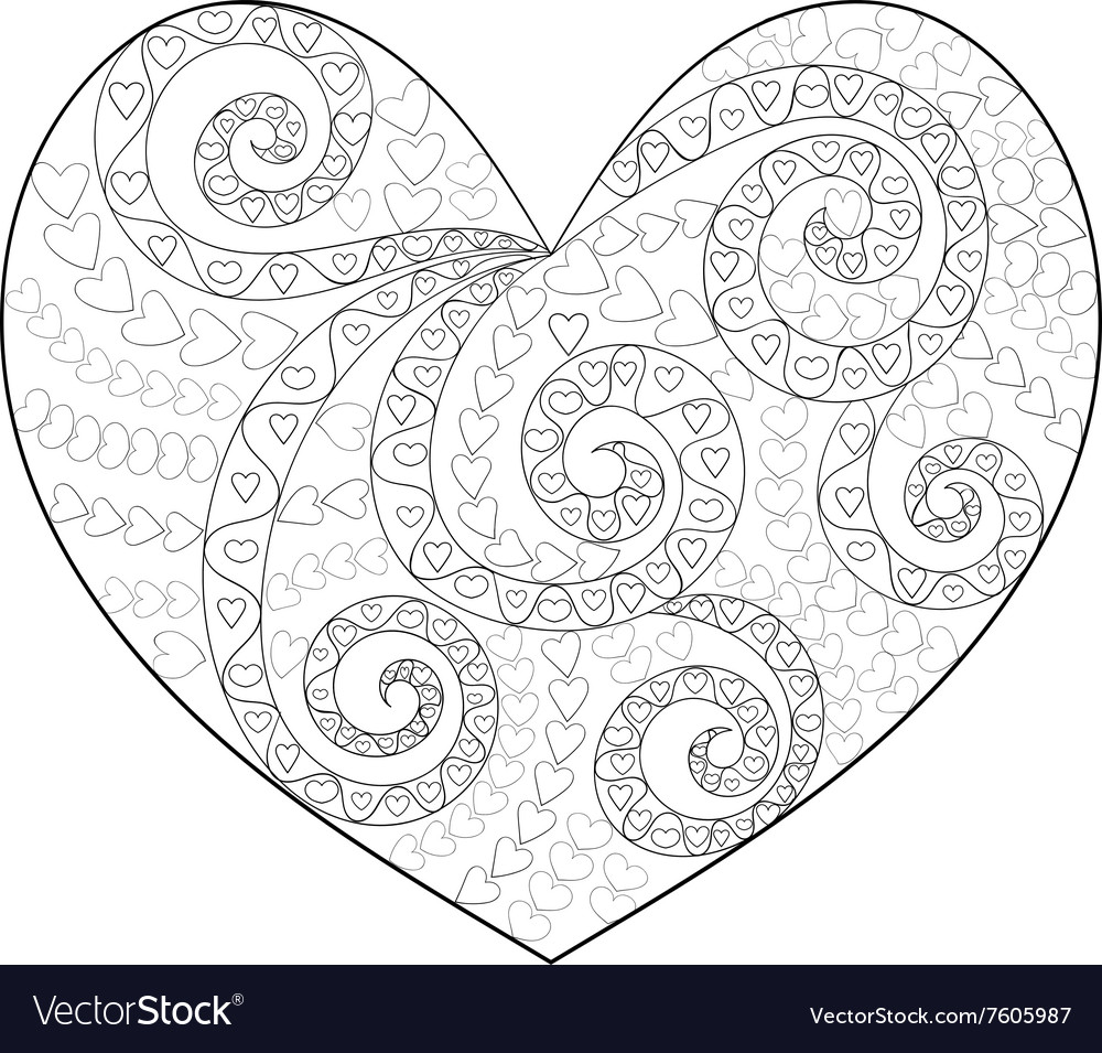 Cute heart with high details