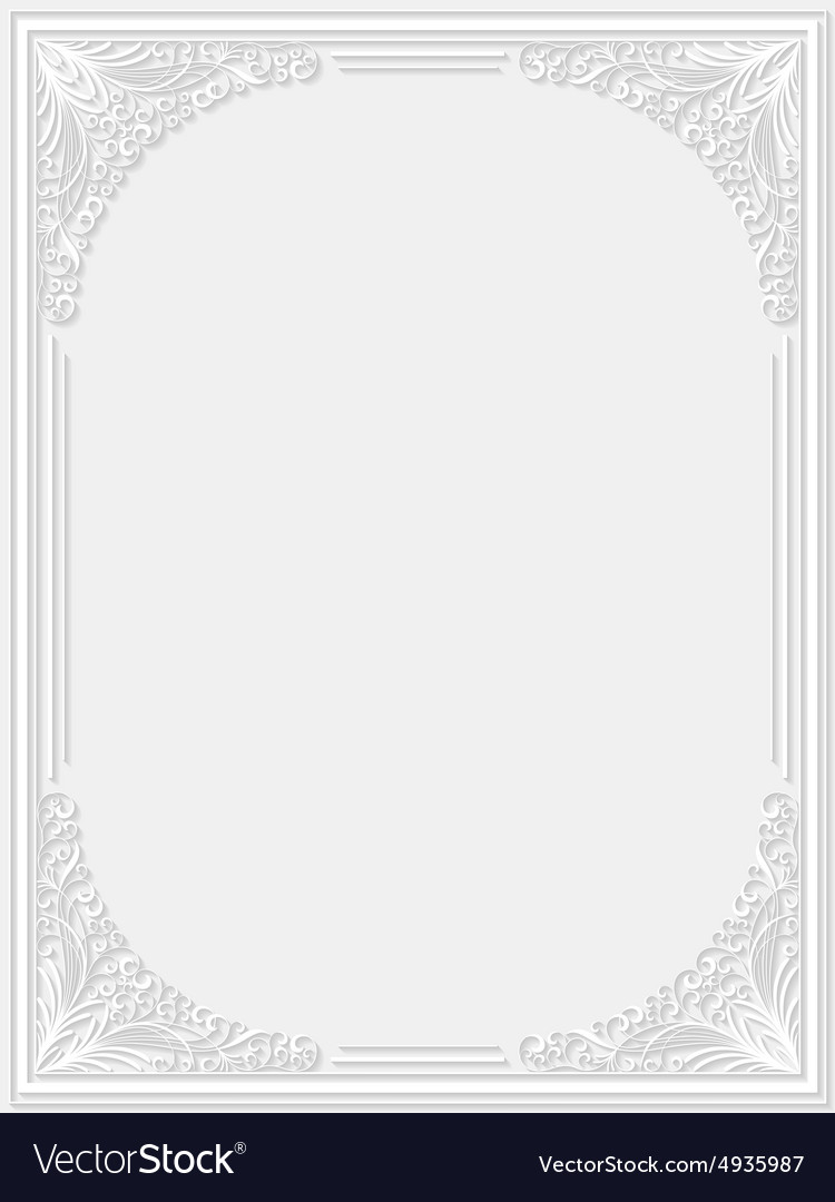 Decorative floral frame