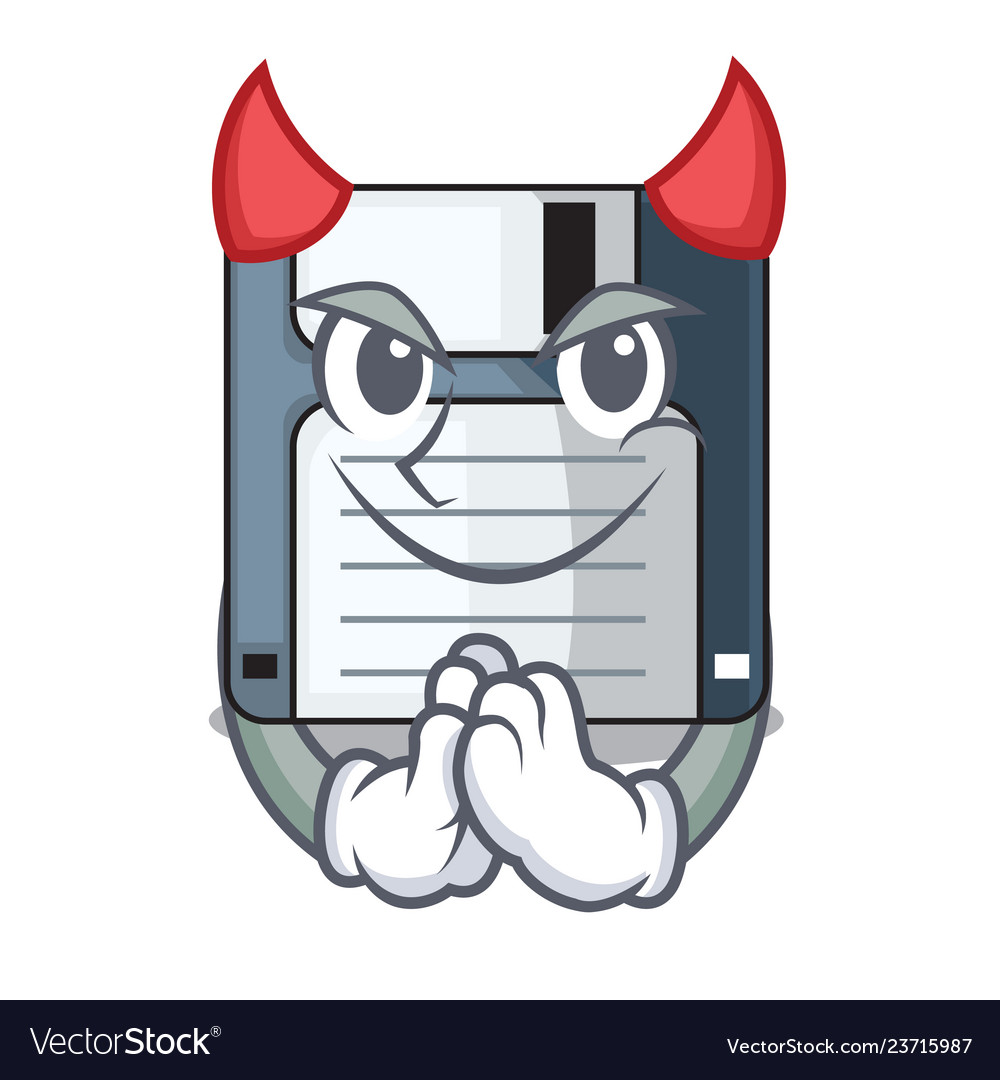 Devil Floppy Disk Character