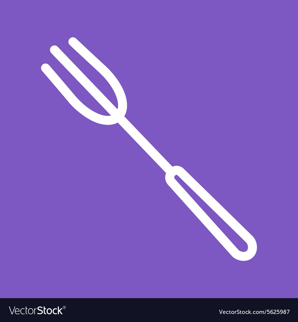 Dining fork Royalty Free Vector Image - VectorStock