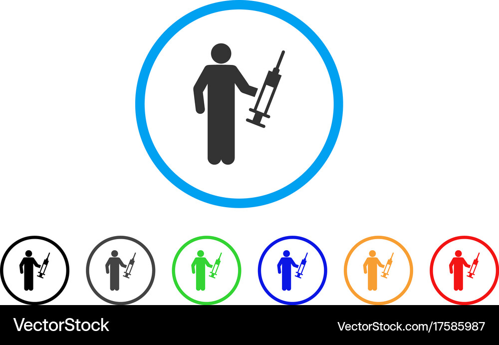 Medic rounded icon Royalty Free Vector Image - VectorStock
