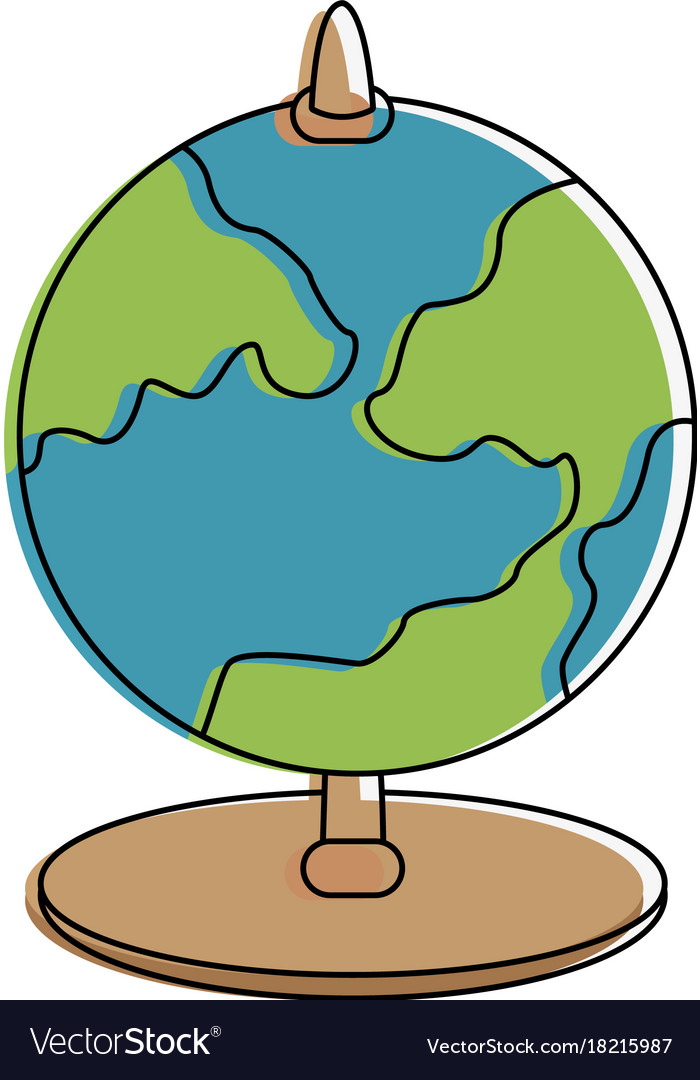 Planet earth globe map icon image