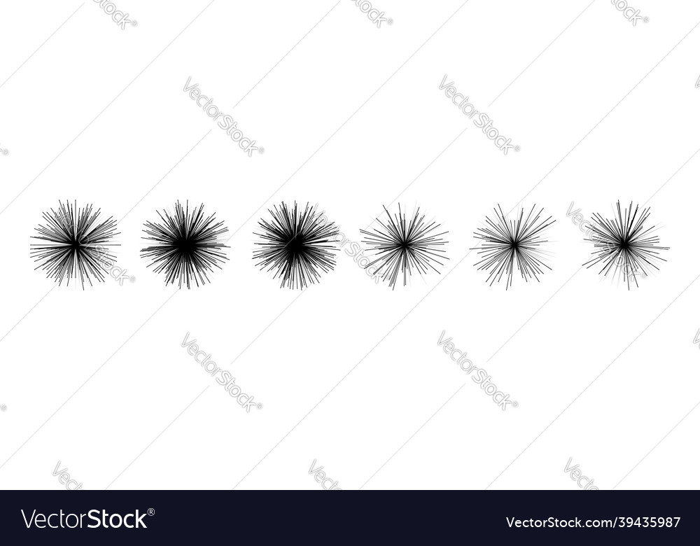 Radial radiating dynamic rays beams lines vector image Radial radiating dynamic rays beams lines