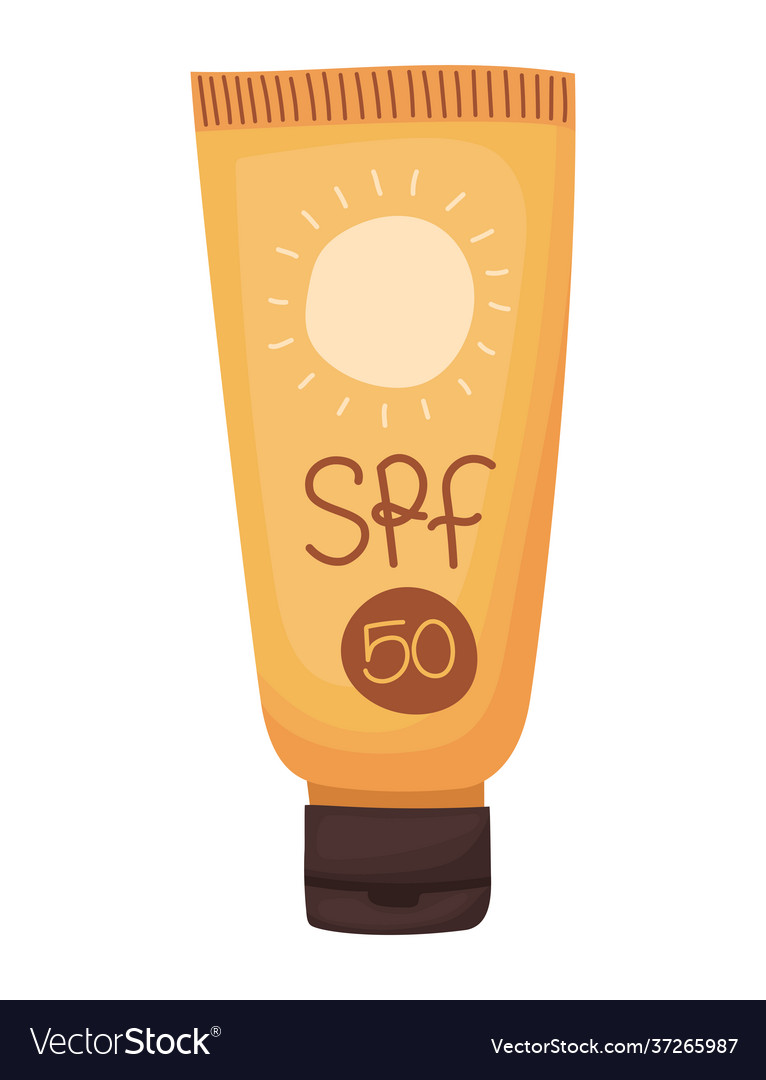 Sunscreen cream icon Royalty Free Vector Image