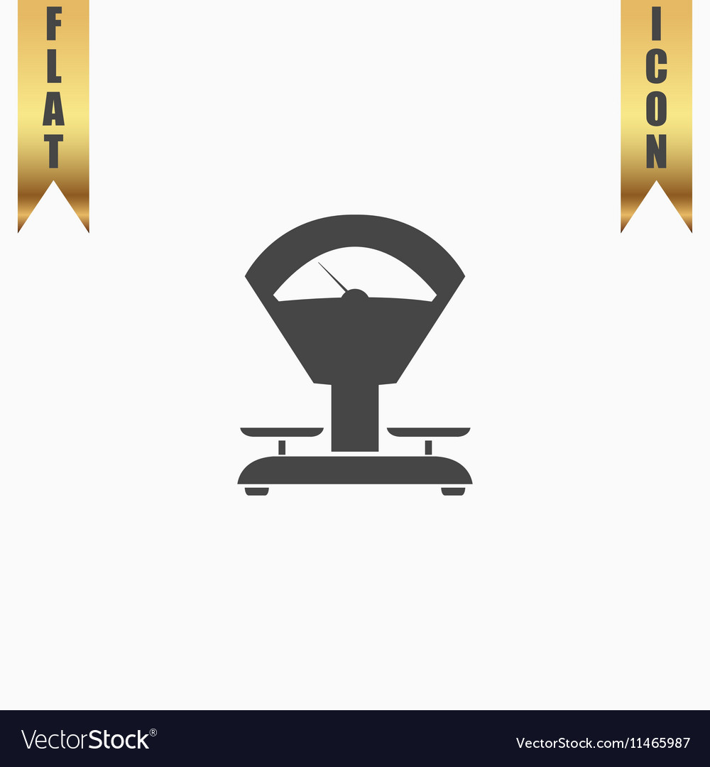 Weight scale flat icon