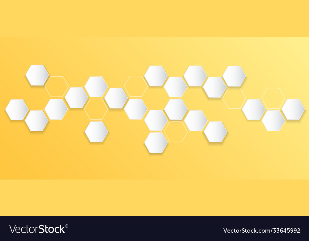 Abstract bee hive hexagon and space background vector image Abstract bee hive hexagon and space background