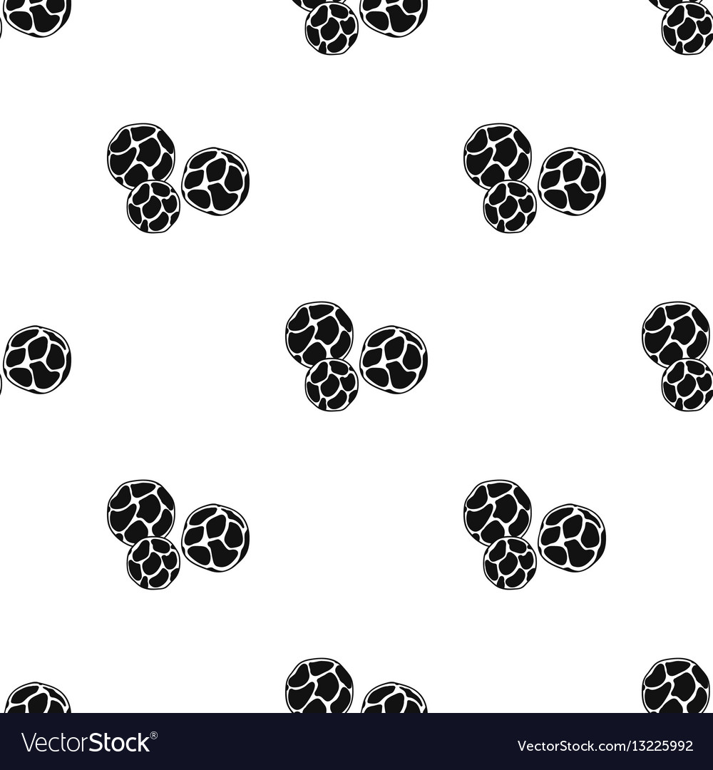 Black pepper icon in style isolated on white Vector Image