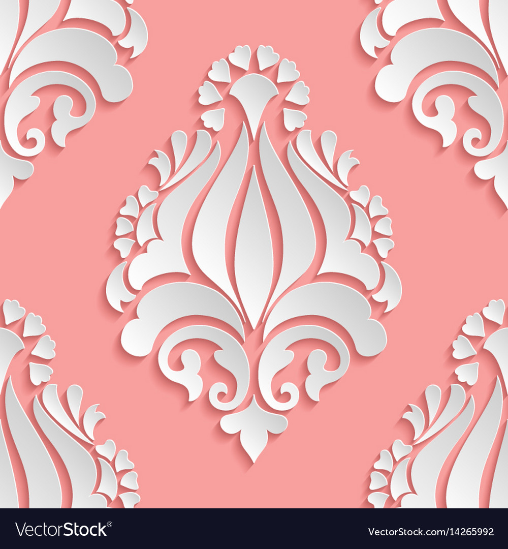Damask seamless pattern element elegant luxury