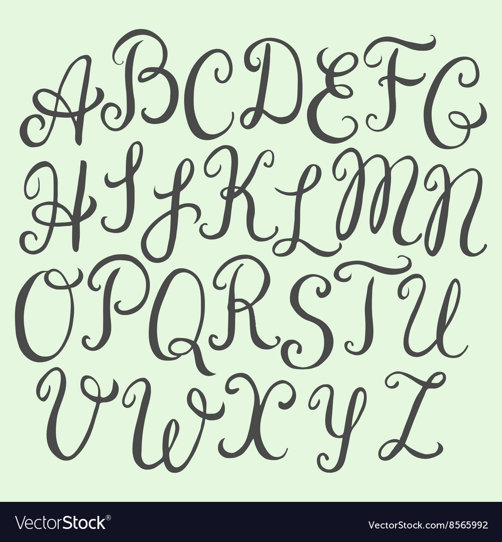 Elegant Calligraphic Script Font