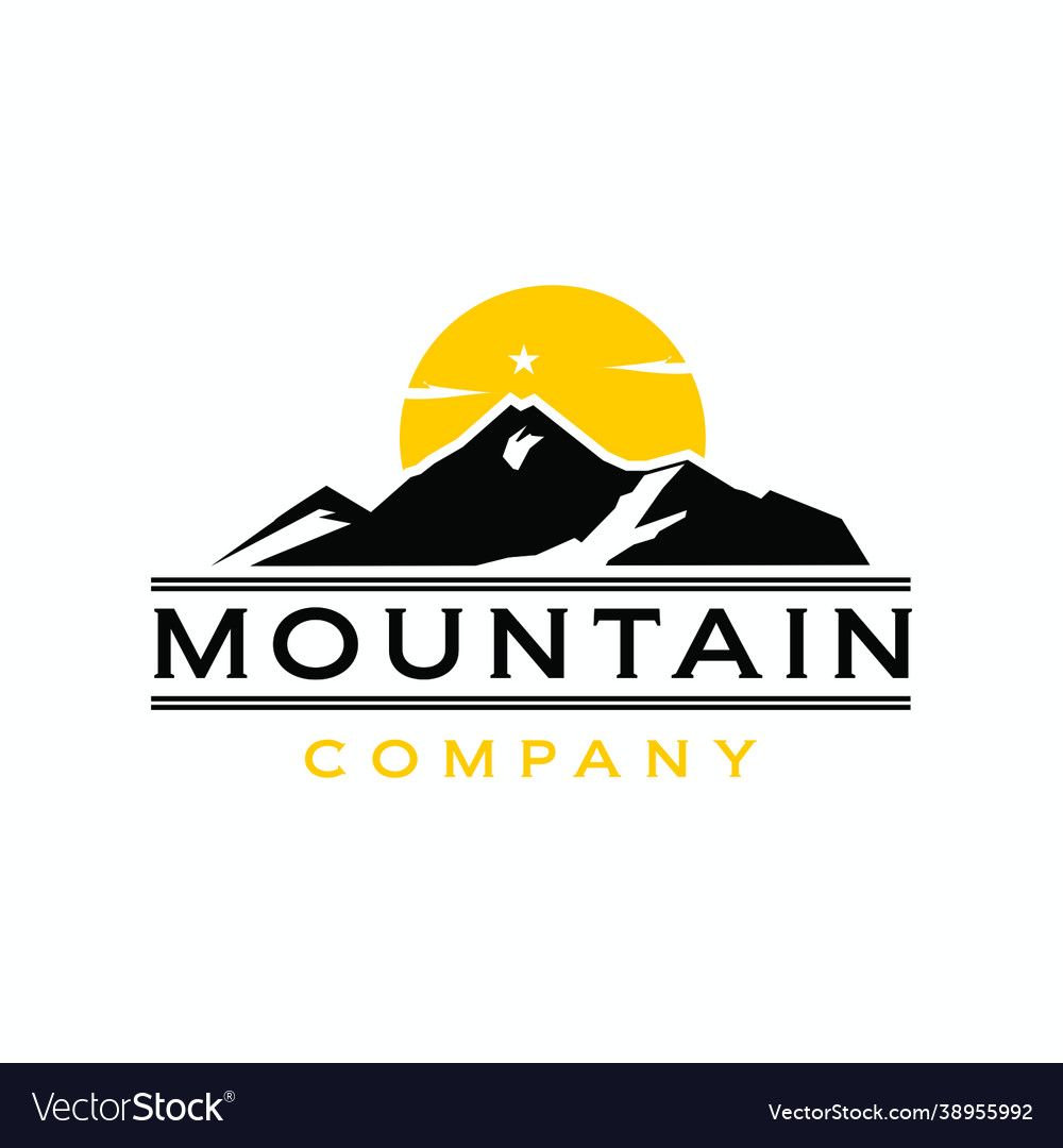 Mountain logo image Royalty Free Vector Image - VectorStock