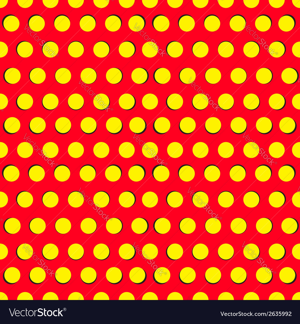 Seamless pattern with yellow circles