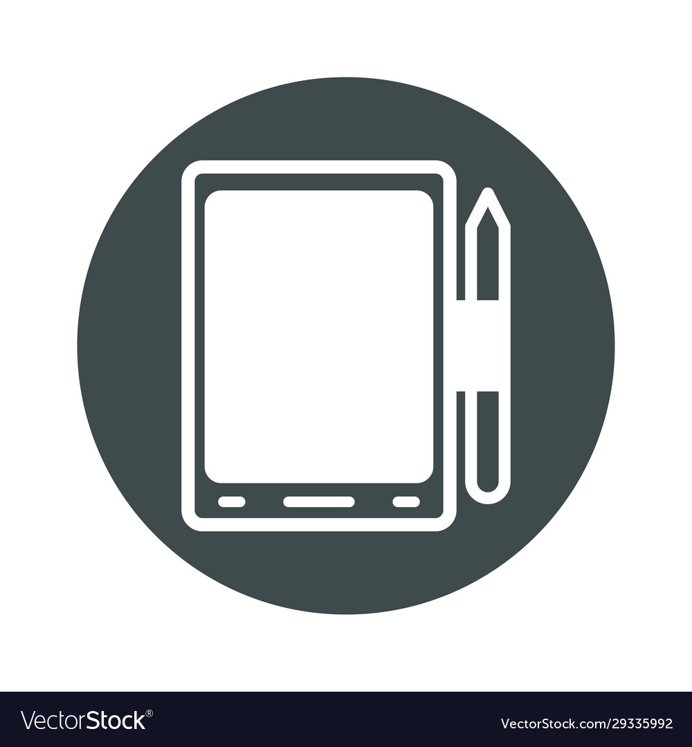 Tablet technology device isolated icon