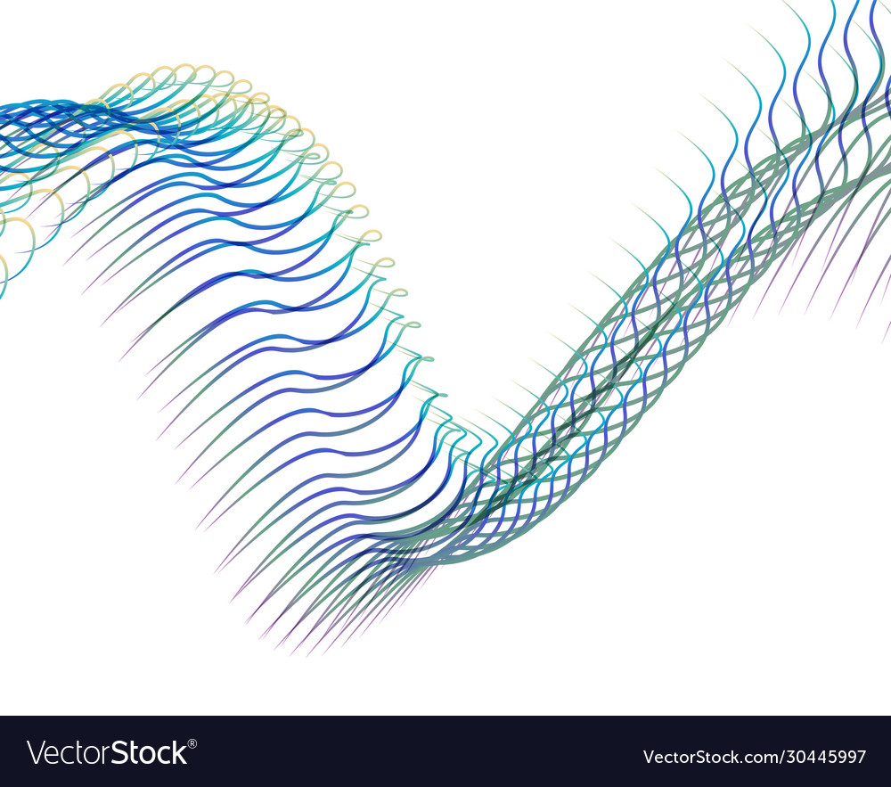 Abstract background blend wave line design Vector Image Abstract background blend wave line design