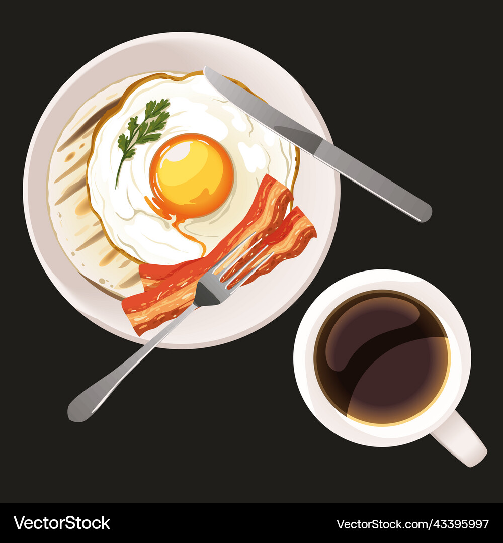 Breakfast menu fresh Royalty Free Vector Image