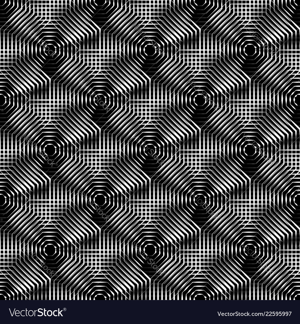 Cellular geometric pattern seamlessly repeatable vector image Cellular geometric pattern seamlessly repeatable