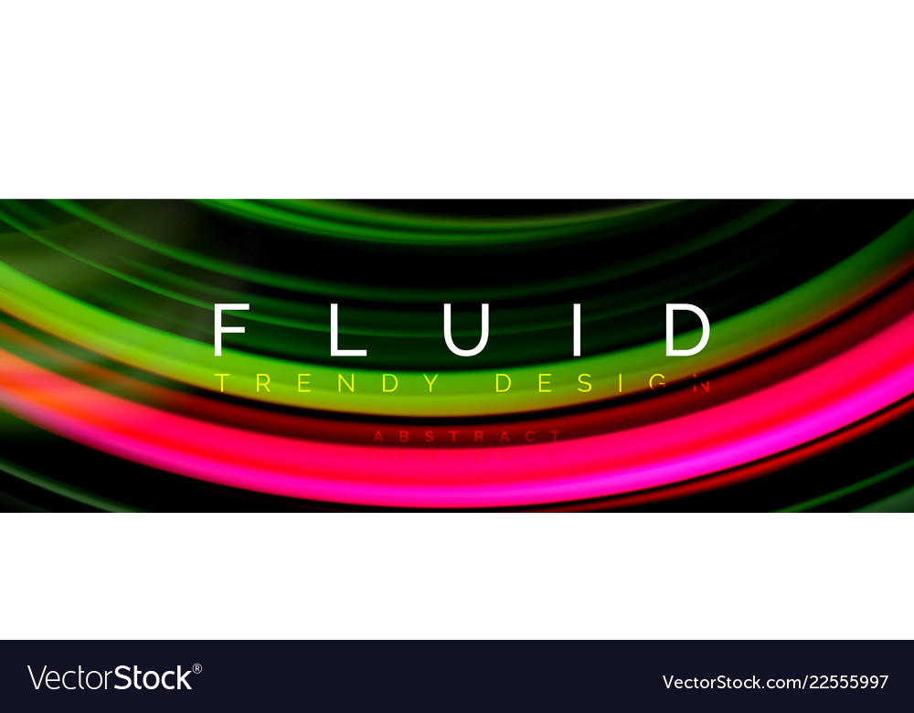 Fluid Color Waves Abstract