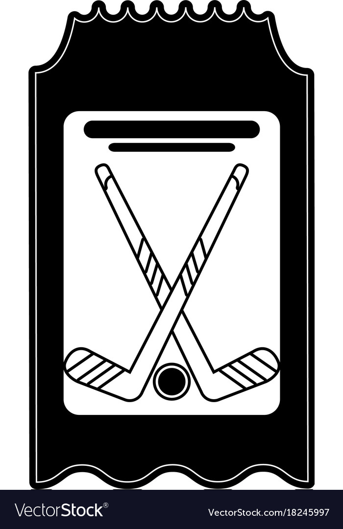 Hockey match ticket icon image