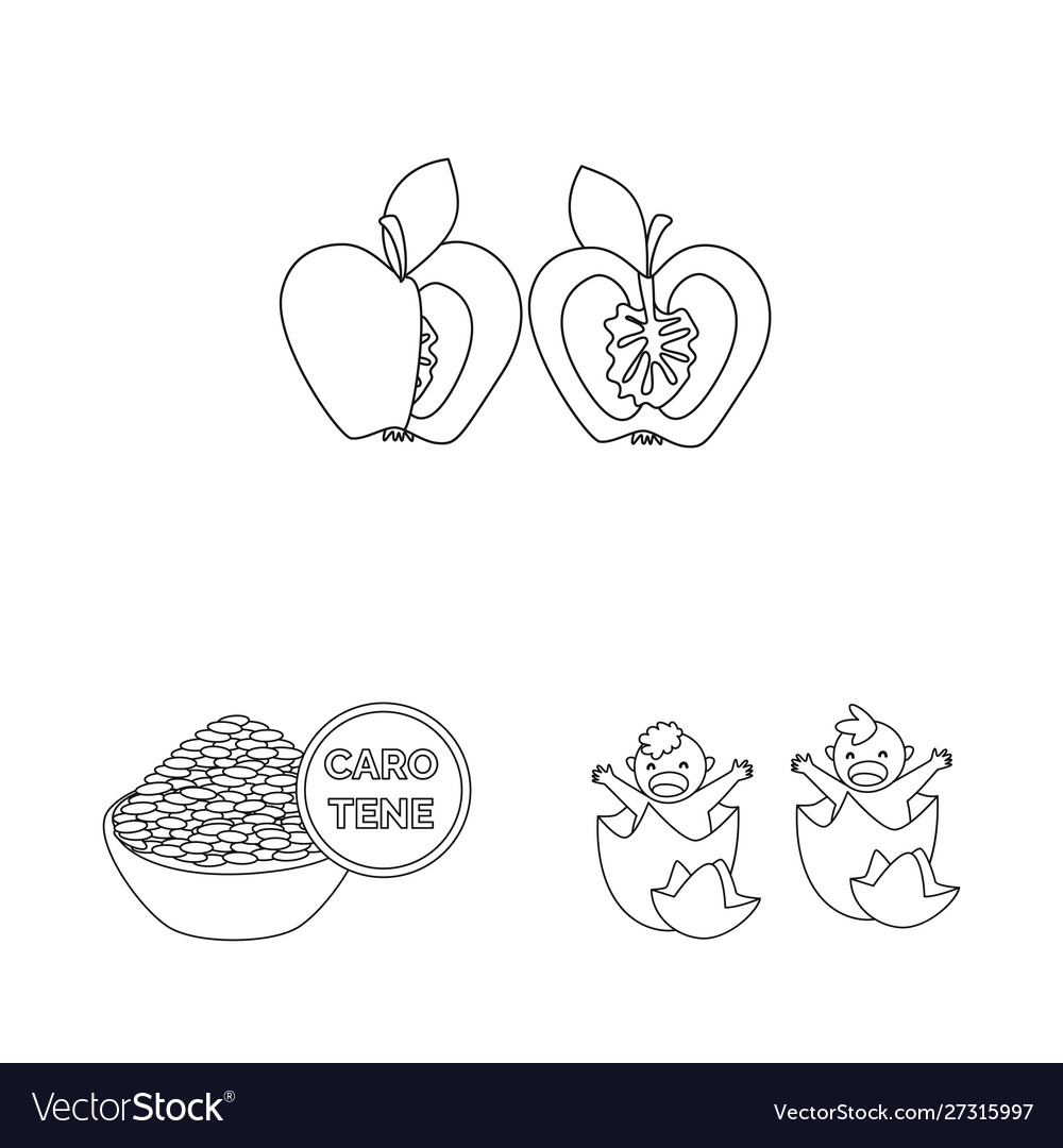 Isolated object genetic and science symbol set Vector Image Isolated object genetic and science symbol set