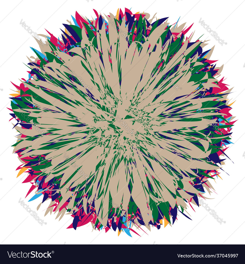 Random amorph amorphous colorful shape element vector image Random amorph amorphous colorful shape element