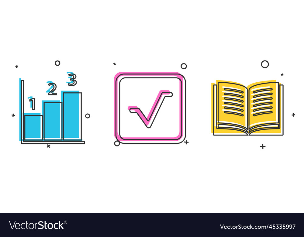 Set graph schedule chart diagram square root vector image Set graph schedule chart diagram square root