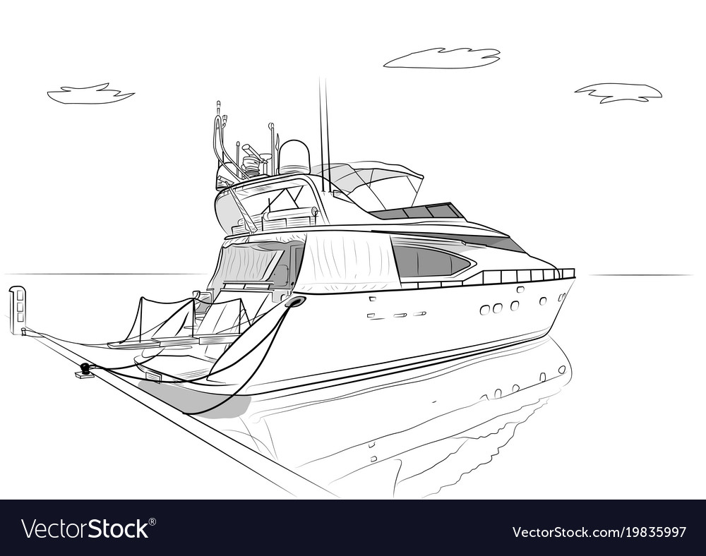 9755 Boat Sketch Outline Images Stock Photos  Vectors  Shutterstock