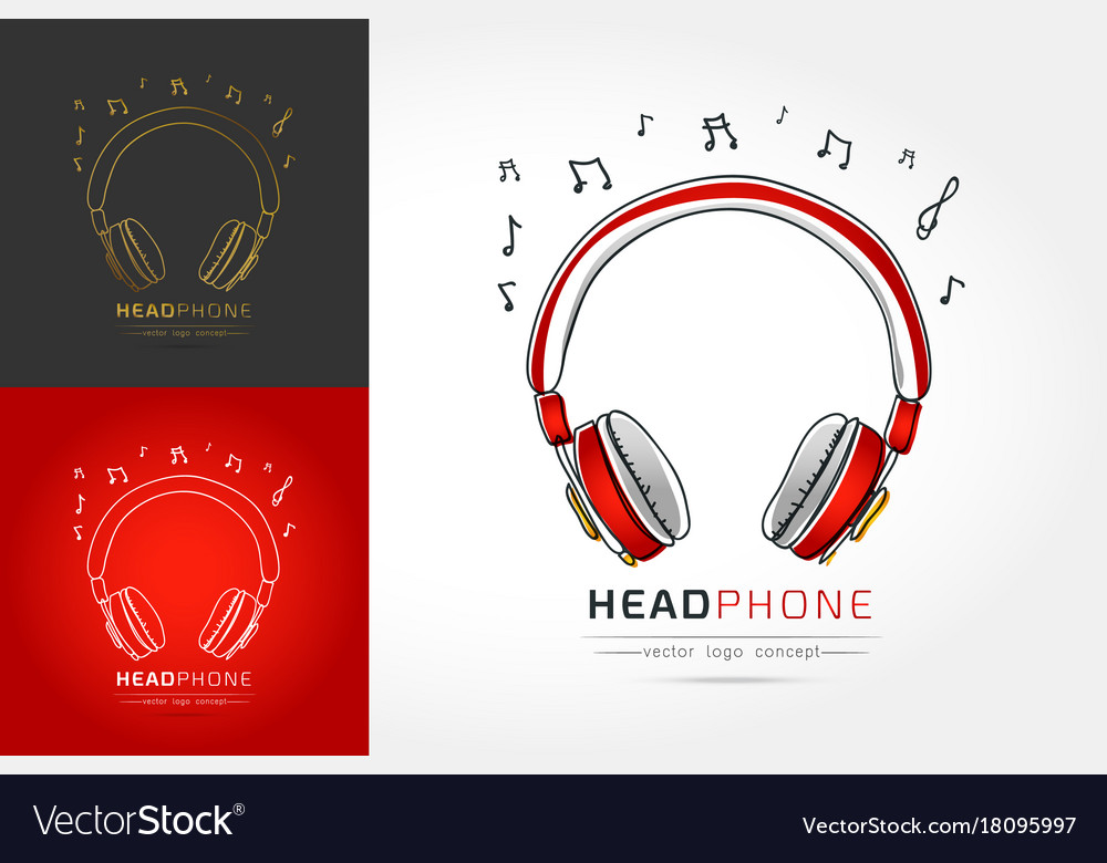 Stylized image of headphone