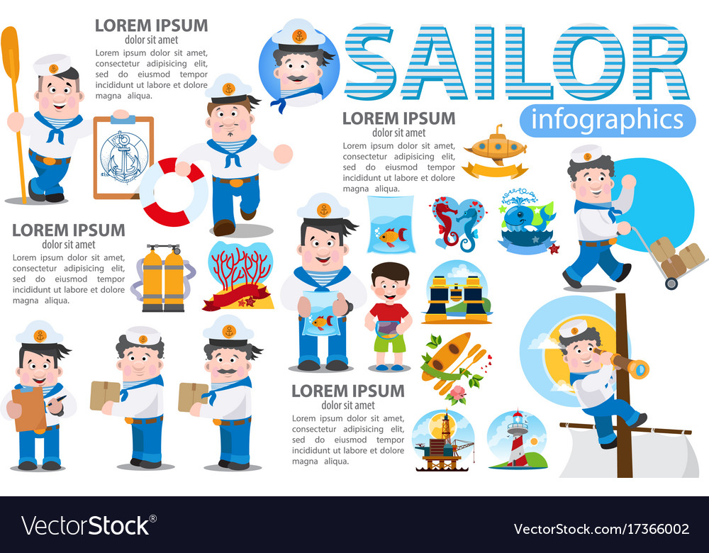 A set of and elements for creating infographics