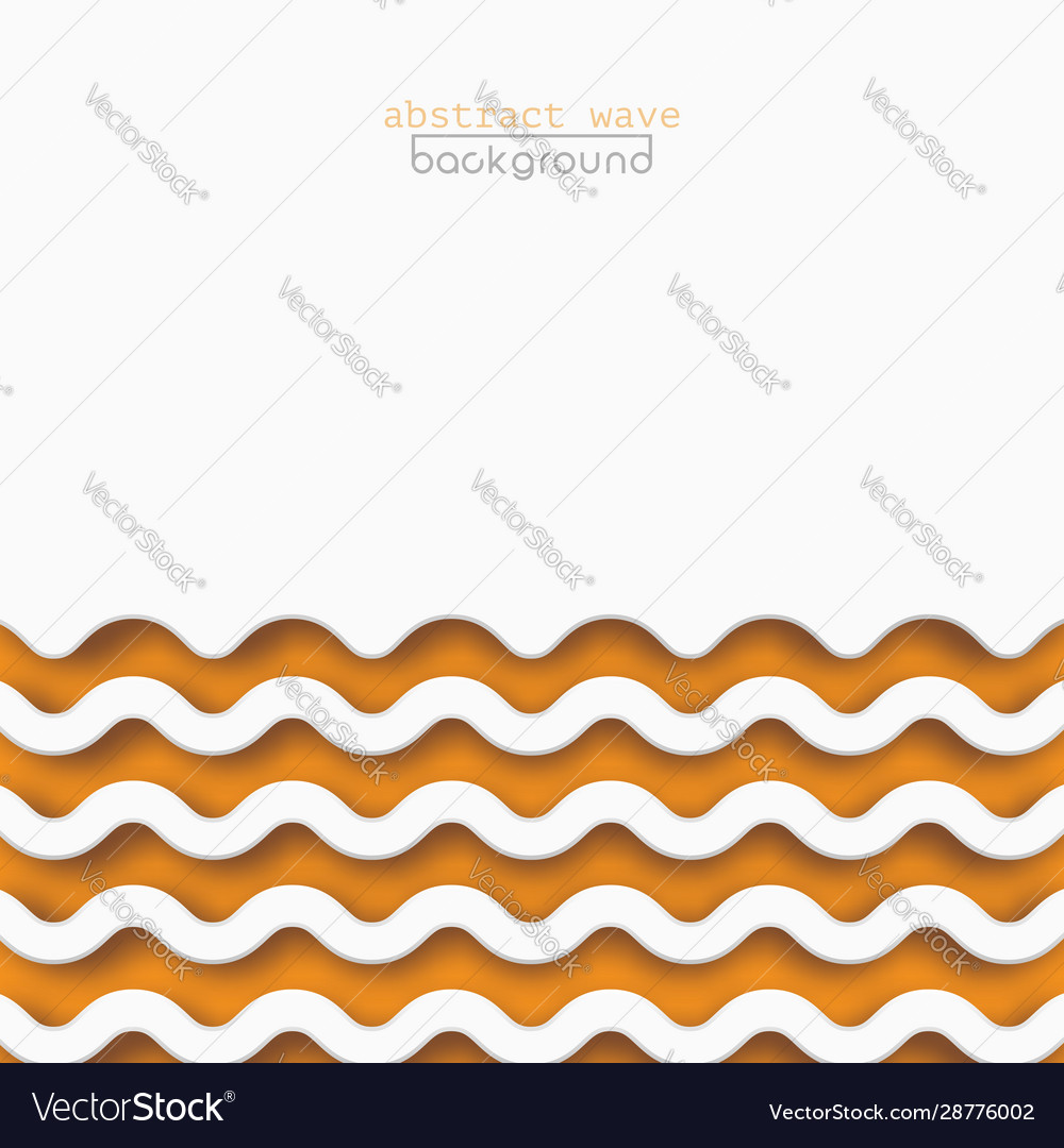 Abstract Orange Wave Pattern