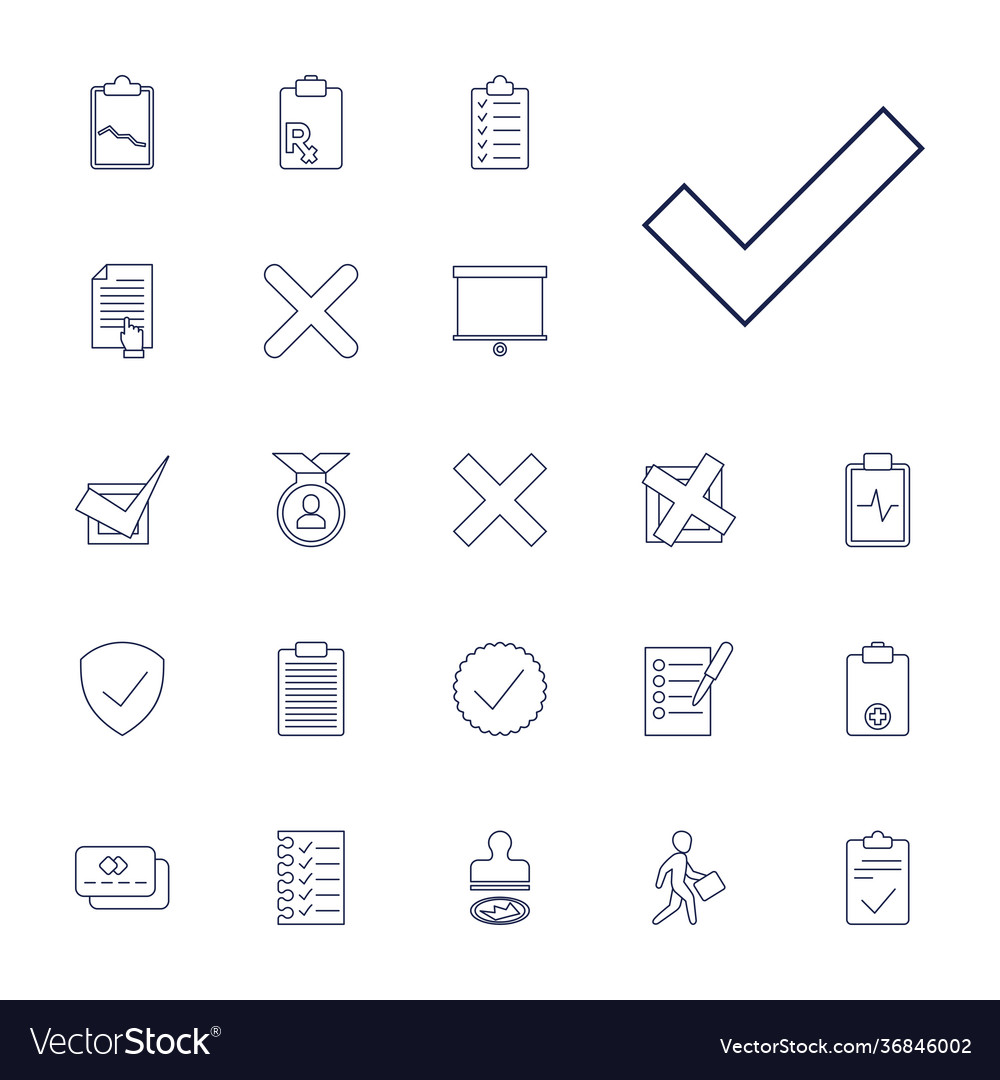 Check icons Royalty Free Vector Image - VectorStock
