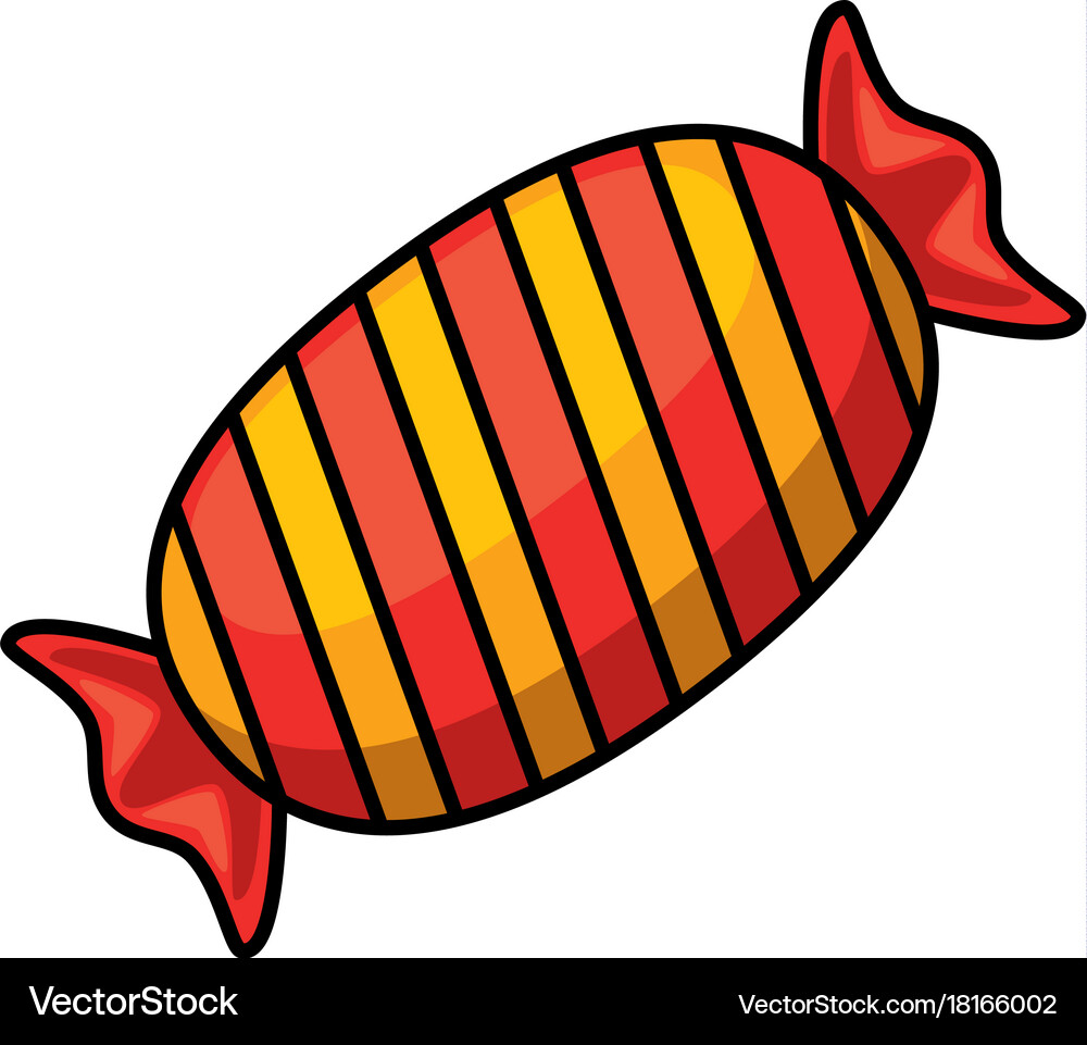 Delicious candy sweet icon Royalty Free Vector Image