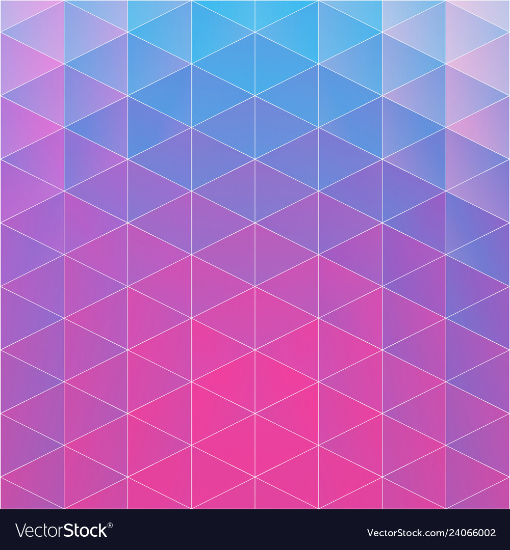 Elegant pattern of colorful gradient triangles vector image Elegant pattern of colorful gradient triangles