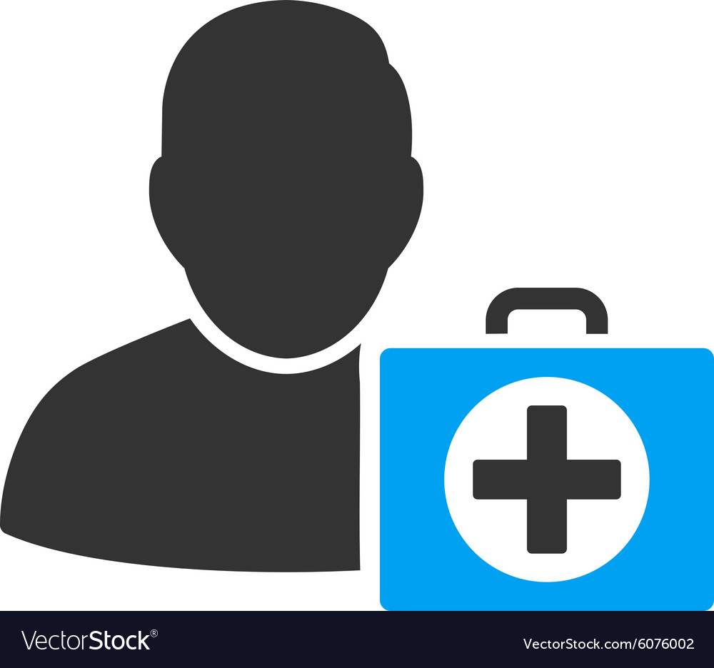 First aid man icon Royalty Free Vector Image - VectorStock