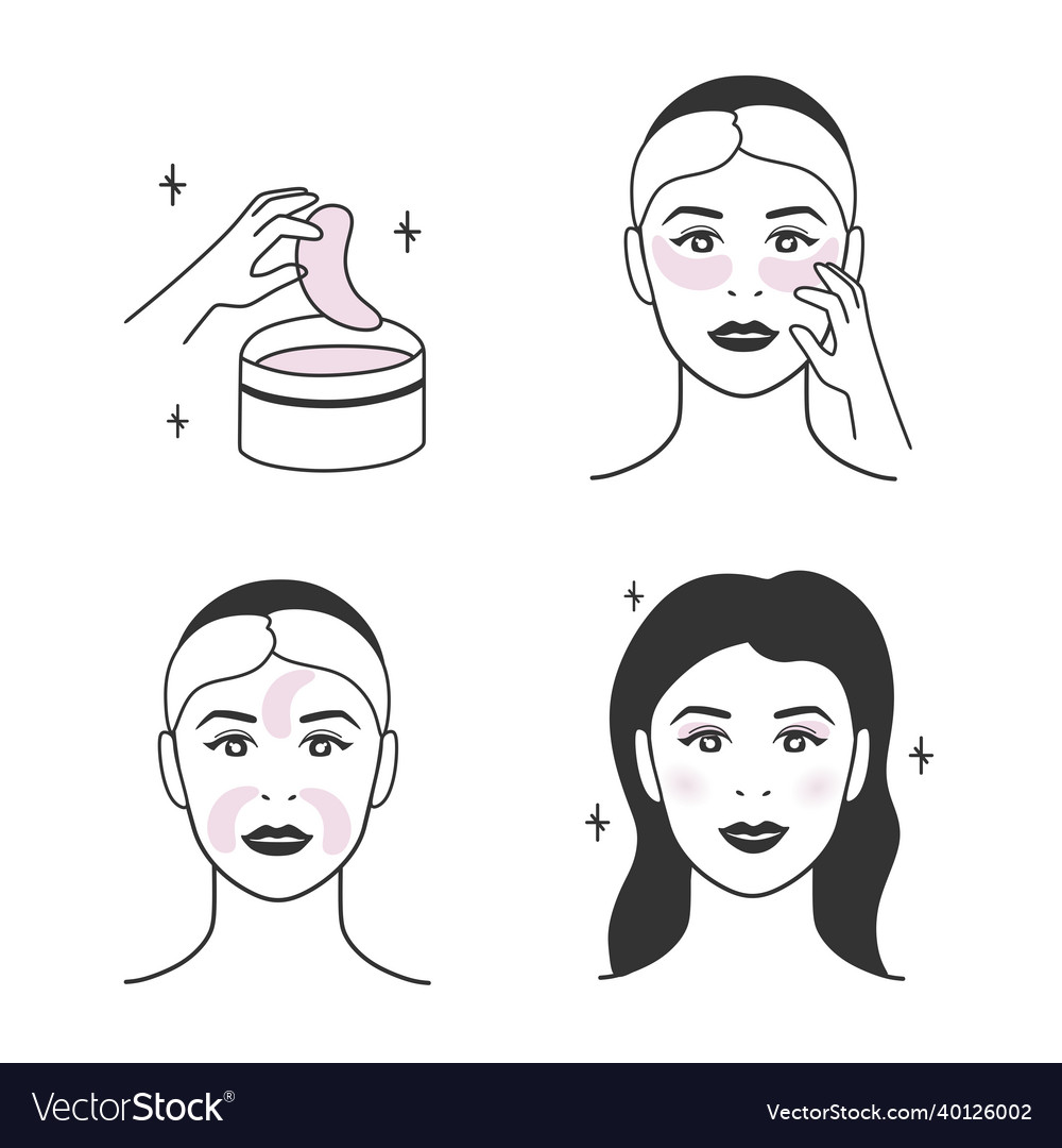 Patches for the face options and order of use Vector Image Patches for the face options and order of use