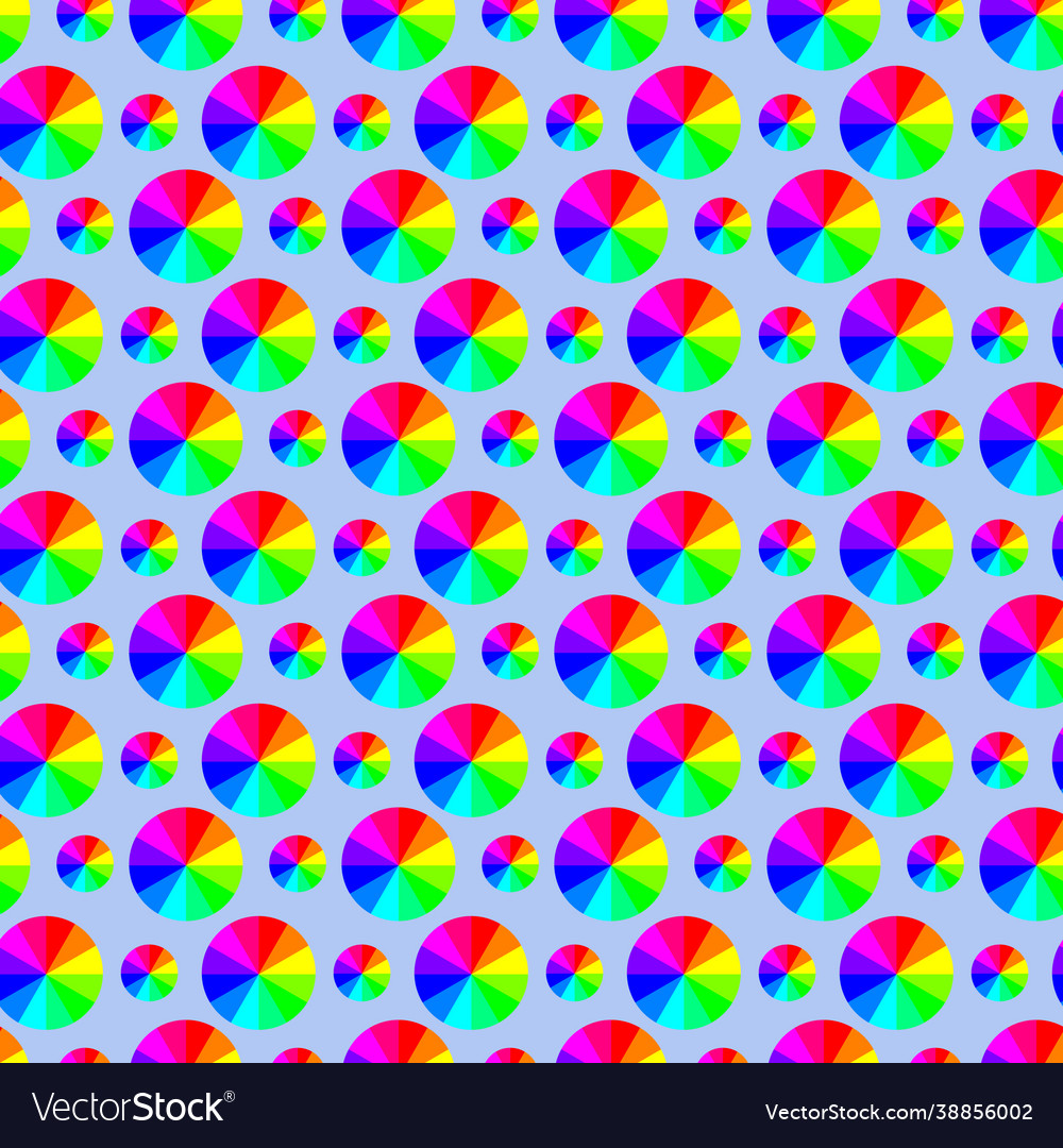 Rainbow circle pattern vector image Rainbow circle pattern