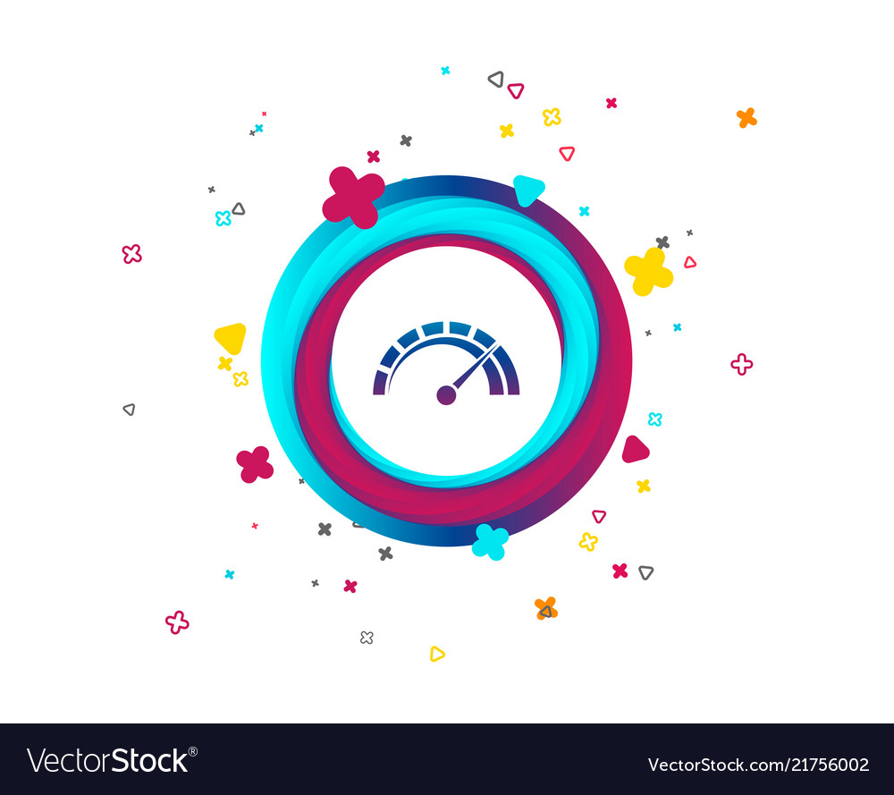 Tachometer-Zeichensymbol Revolutionszähler-Symbol