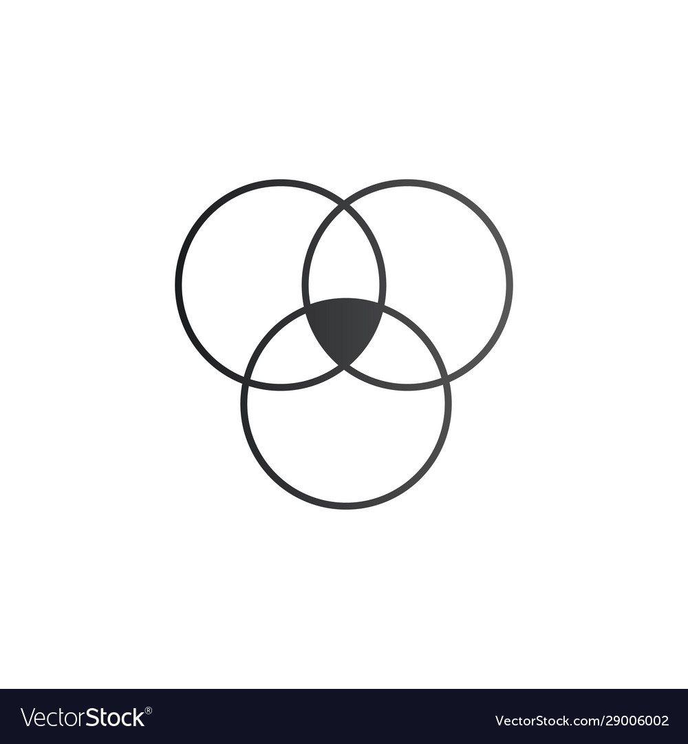 Three overlapping circles infographic template