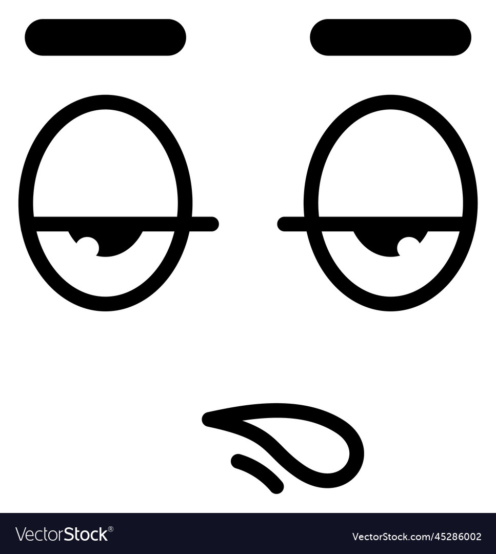 Unamuzed face expression dissatisfied emotion