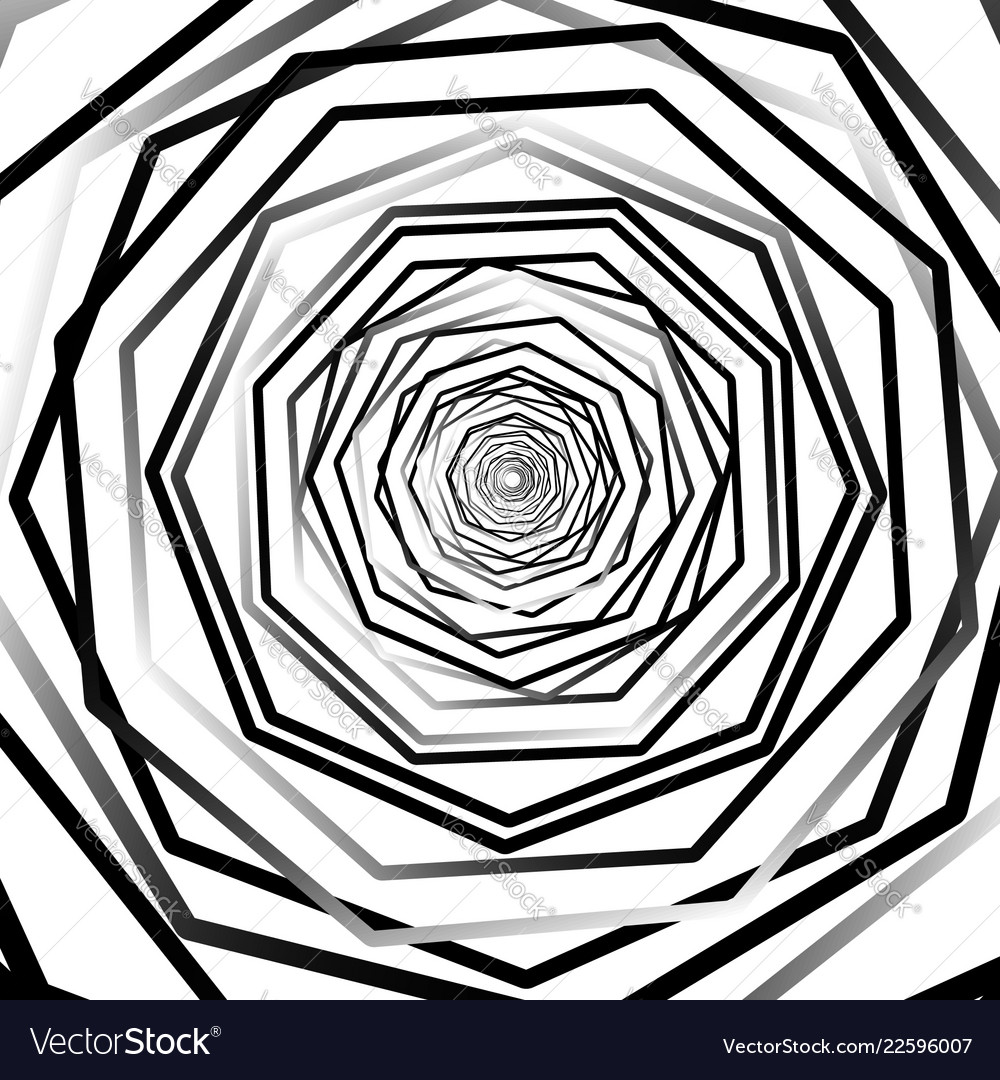 Abstrakter Hintergrund mit zufällig rotierendem Oktagon vector image Abstrakter Hintergrund mit zufällig rotierendem Oktagon