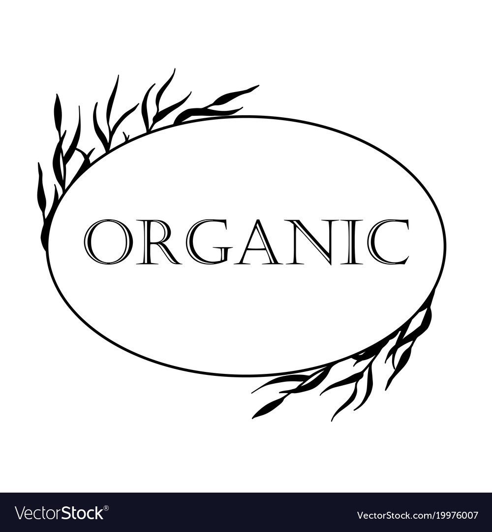 Black-and-white for organic products