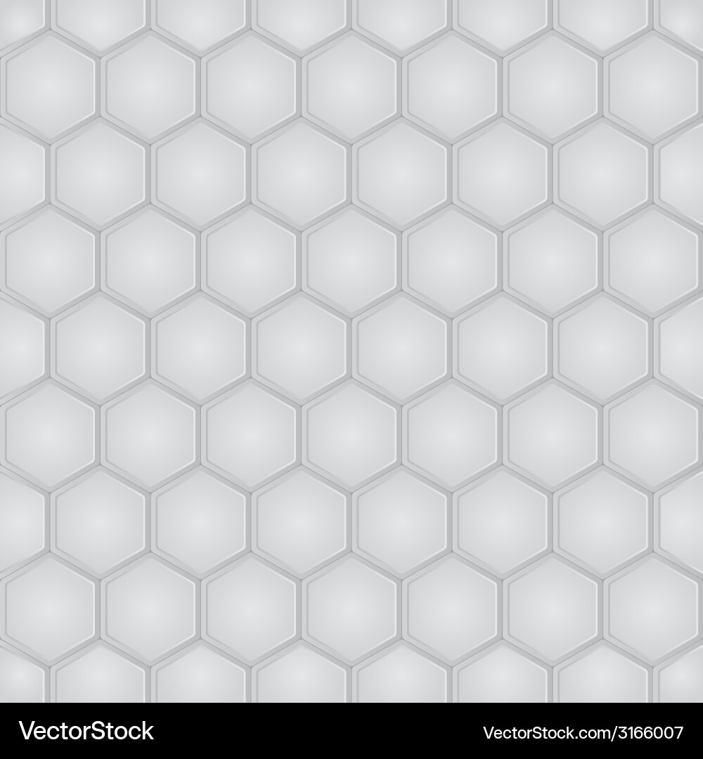 Hexagon geometric seamless pattern Royalty Free Vector Image