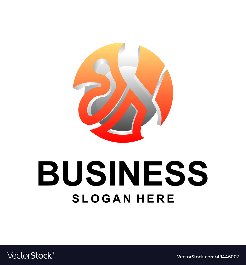 Initial n globe circle design usable Vector Image Initial n globe circle design usable